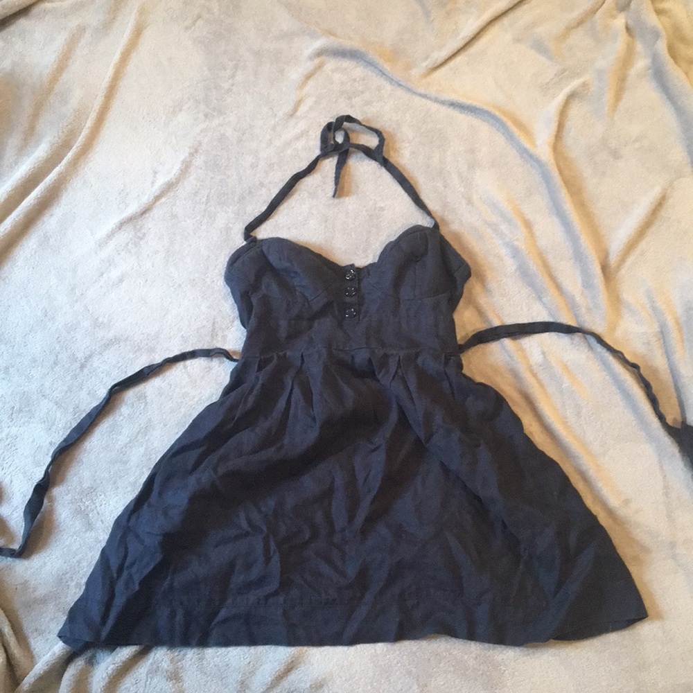 Linen halter dress